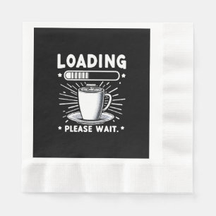 Servilleta De Papel Cargando Por favor espere a que el café sea divert