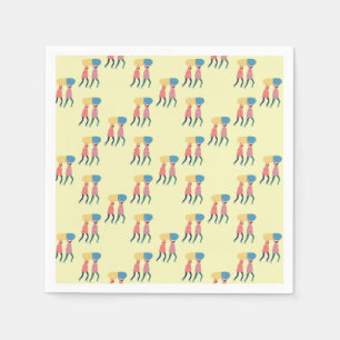 Servilleta De Papel Cargando Un Patrón De Píldora