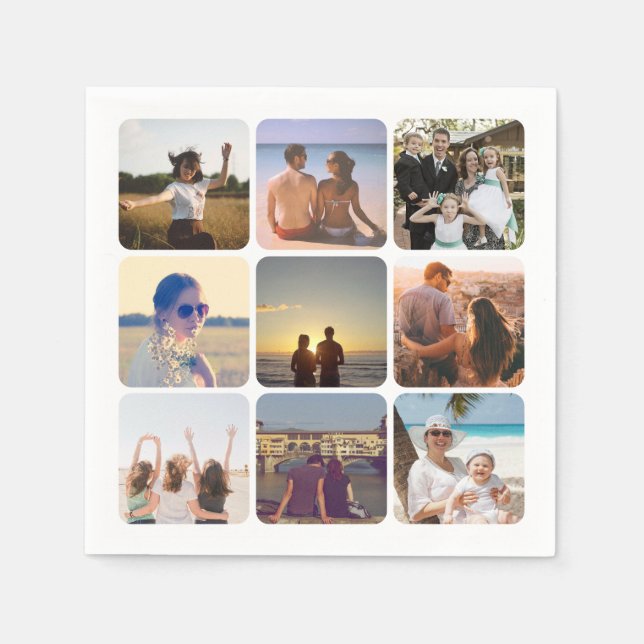 Servilleta De Papel Cargar tu foto (Anverso)