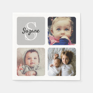Servilleta De Papel Cargar tu foto monogramada