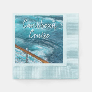 Servilleta De Papel Caribbean Cruise Turquoise Water Travel Foto