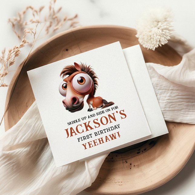 Servilleta De Papel Caricaturas de caballos Fiesta de cumpleaños 1 (Subido por el creador)