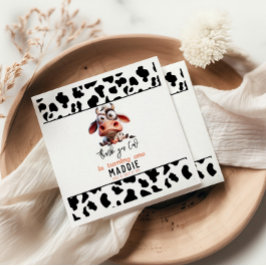 Servilleta De Papel Caricaturas de vacas sagradas Soy una vacante prim