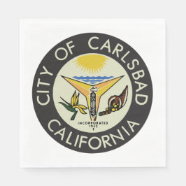Servilleta De Papel Carlsbad (California) City Seal