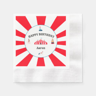Servilleta De Papel Carnaval Circo Marqués Cumpleaños