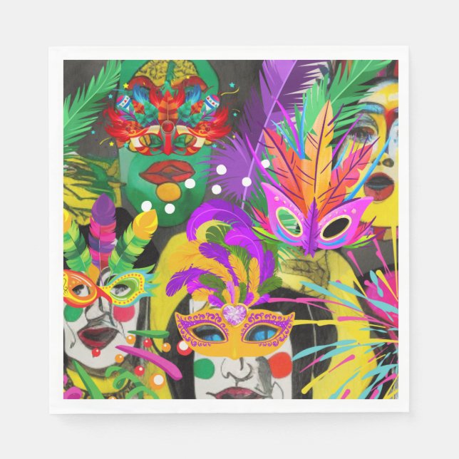 Servilleta De Papel Carnaval de Brasil (Anverso)