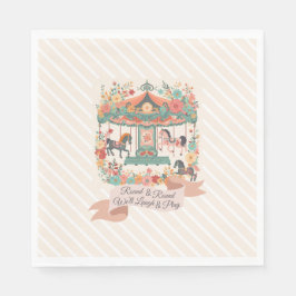 Servilleta De Papel Carnaval de caballos de moda Cumpleaños