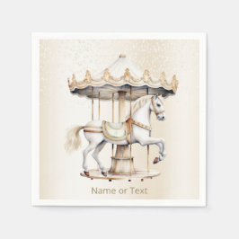 Servilleta De Papel Carnaval de circo de la fiesta de cumpleaños "Merr