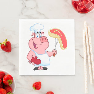 Servilleta De Papel Carne de cocina de cerdo