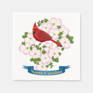Servilleta De Papel Carolina del Norte Cardenal Estatal Bird Dogwood F