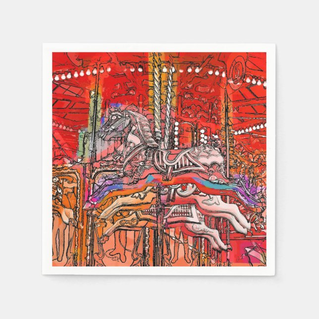 SERVILLETA DE PAPEL CAROUSEL (Anverso)