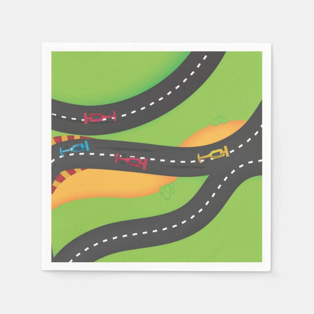 Servilleta De Papel Carrera de automóviles del Gran Premio (Anverso)