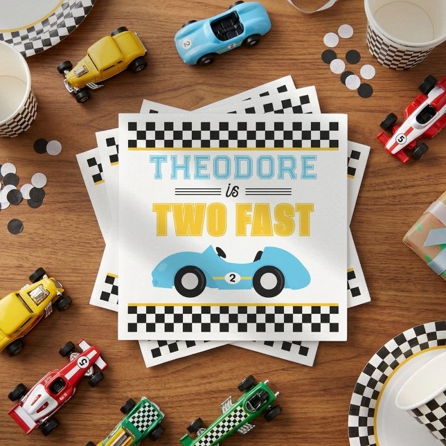 Servilleta De Papel Carrera de Autos Rápida Fiesta de Cumpleaños númer (Subido por el creador)