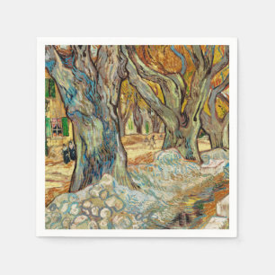 Servilleta De Papel Carreteros de Van Gogh Otoño Planos Arte