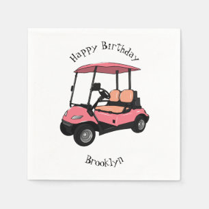 Servilleta De Papel Carro de golf / ilustracion personalizado de coche