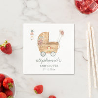 Carruaje de bebé boho regalo de baby shower 