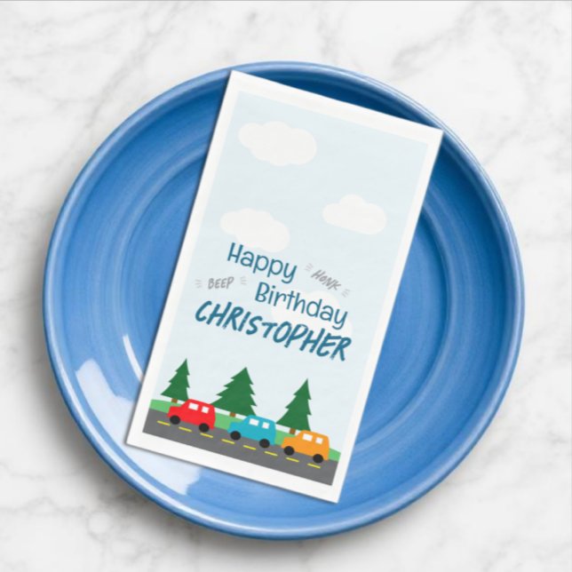 Servilleta De Papel Cars Kids Boy Birthday (Subido por el creador)