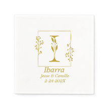 Carta botánica moderna de oro I Papel