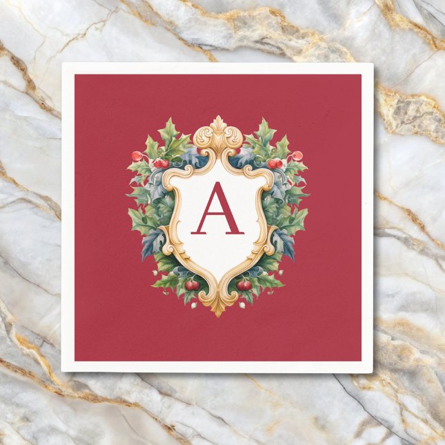 Servilleta De Papel Carta monográfica de Navidades elegantes (Subido por el creador)