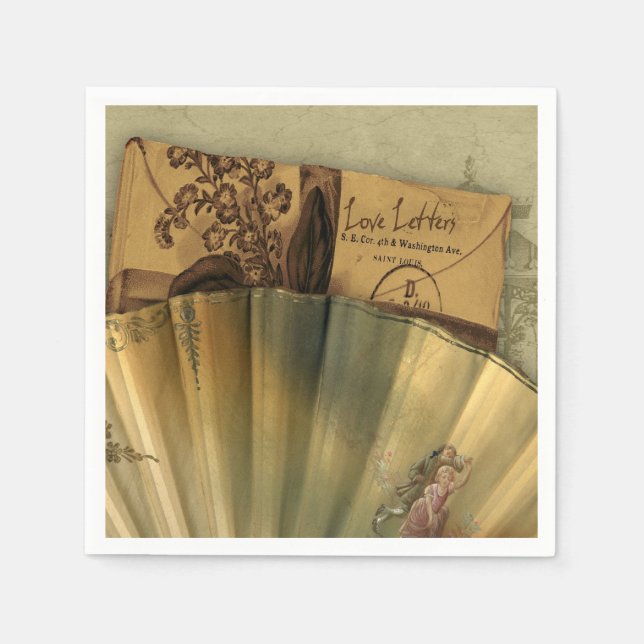 Servilleta De Papel Cartas de amor (Anverso)