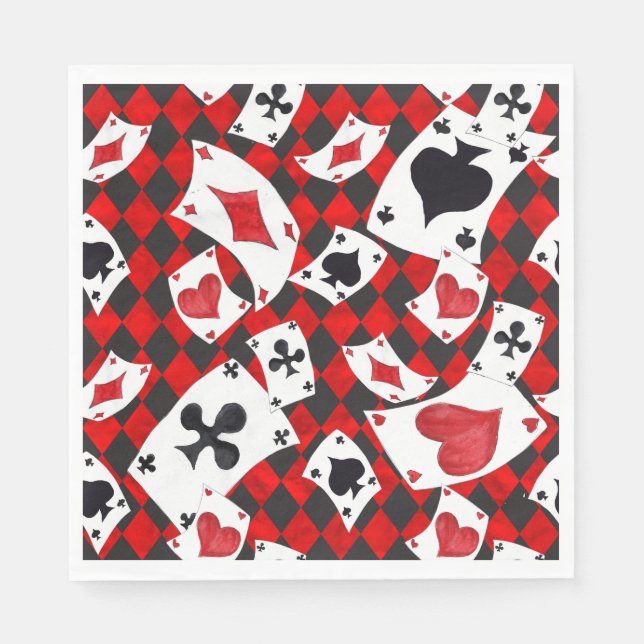 Servilleta De Papel Cartas de Juego (Anverso)