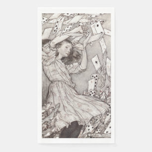 Servilleta De Papel Cartas Victorianas de Retro Alice Caídas