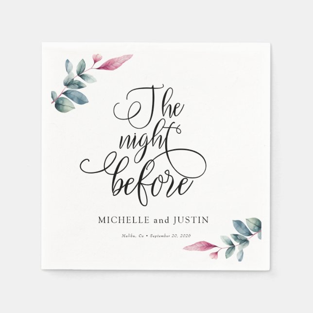 Servilleta De Papel Cartel de Cena de Ensayo de Guión Simple (Anverso)