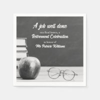 Cartel de retiro de profesores Apple Books Noir