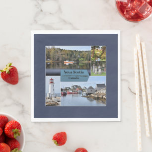 Servilleta De Papel Cartel de viaje de Nueva Escocia,