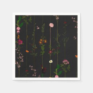 Servilleta De Papel Cartera floral - Oscuro