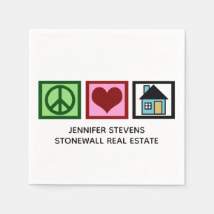Servilleta De Papel Casa abierta de amor para Personalizado inmobiliar