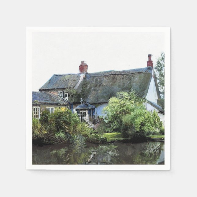 SERVILLETA DE PAPEL CASA DE LA VIEJA INGLATERRA (Anverso)