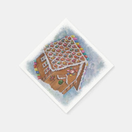 Servilleta De Papel Casa de los navidades Gingerbread