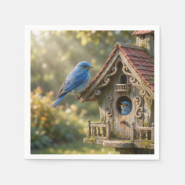 Servilleta De Papel Casa de pájaros victoriana con azulejos