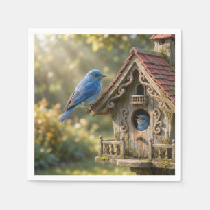 Servilleta De Papel Casa de pájaros victoriana con azulejos