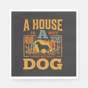 Servilleta De Papel Casa de Perro Vintage