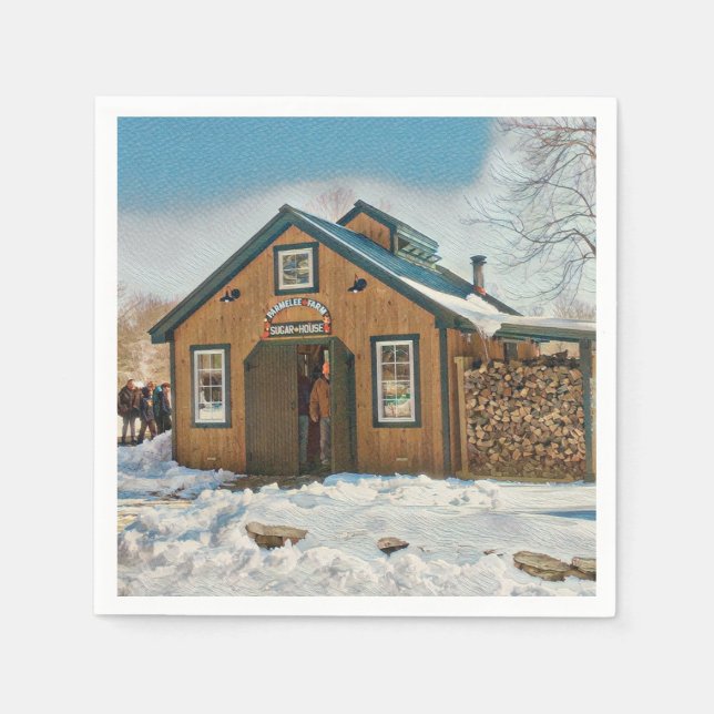 Servilleta De Papel Casa de Sugar de Maple Country (Anverso)