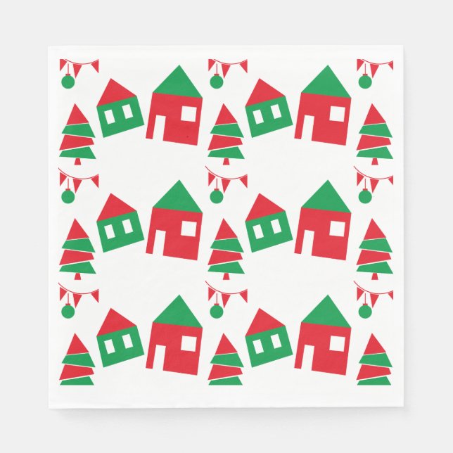 Servilleta De Papel Casa de vacaciones (Anverso)