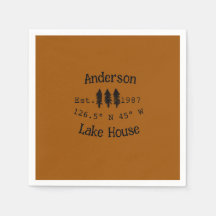 Casa del lago. Fecha año personalizado coordenadas