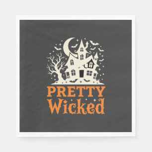 Servilleta De Papel Casa Embrujada de Halloween Pretty Wicked_1