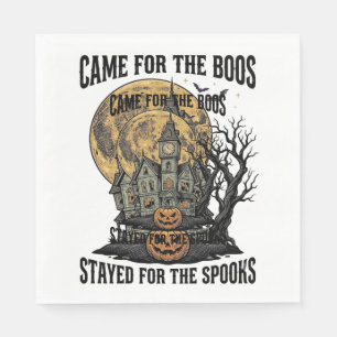 Servilleta De Papel Casa Embrujada Halloween Grabado Antiguo Spooky T