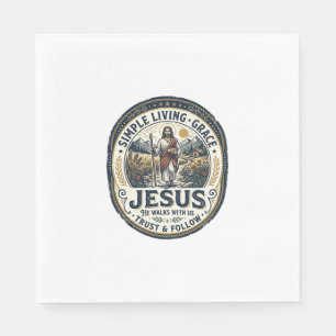 Servilleta De Papel Casa Pequeña de Jesús Vida Lenta Vintage