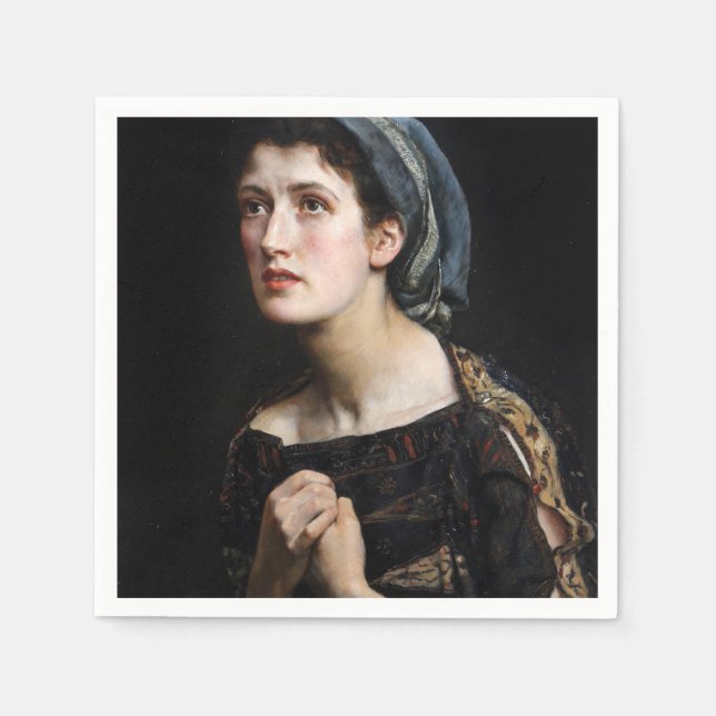 Servilleta De Papel Casandra (Princesa de Troya) (por John Collier) (Anverso)