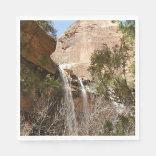 Servilleta De Papel Cascada de Emerald Pool I del Parque Nacional Zion