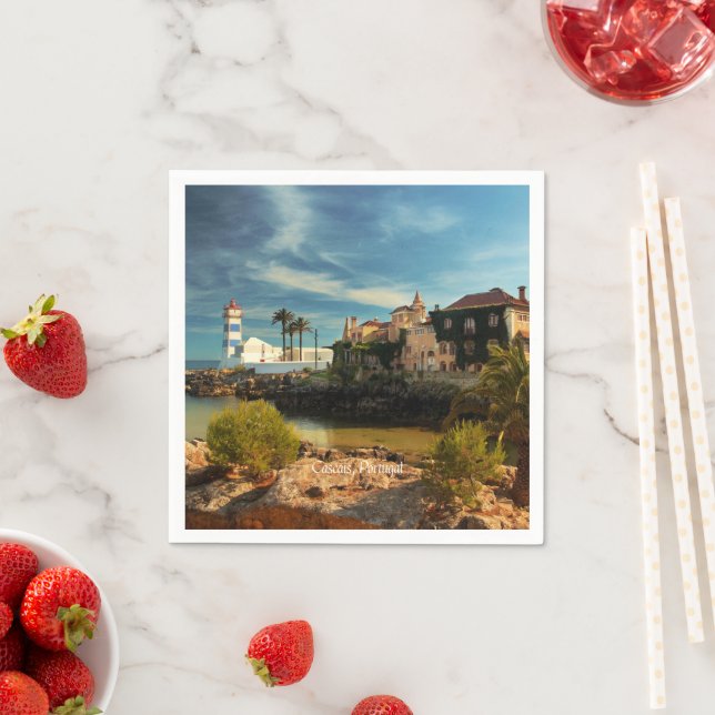 Servilleta De Papel Cascais, pintoresco paisaje de Portugal (In situ)