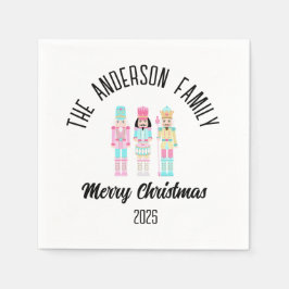 Servilleta De Papel Cascanueces de Navidad Pastel Personalizado Nombre