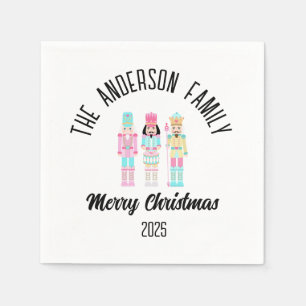 Servilleta De Papel Cascanueces de Navidad Pastel Personalizado Nombre