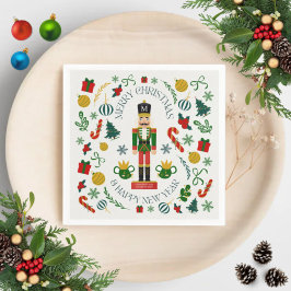 Servilleta De Papel Cascanueces personalizado Feliz Navidad