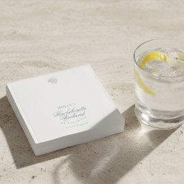 Servilleta De Papel Cáscara Azul Costera de Soltera