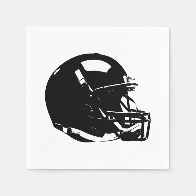 Servilleta De Papel Casco de fútbol de arte pop (Anverso)